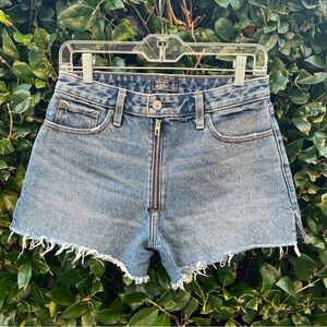 Abercrombie & Fitch Anne High Rise Denim Short Size 27